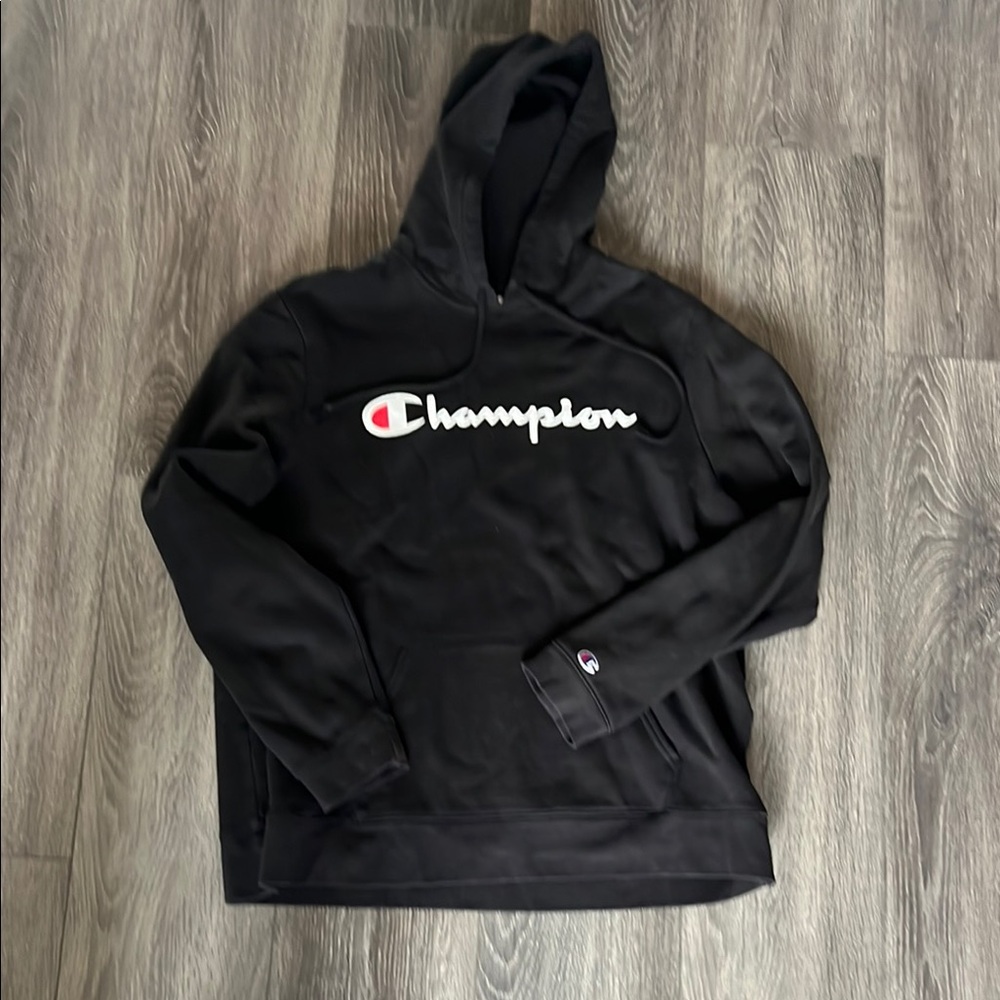 Champion Classic Black Pullover Hoodie